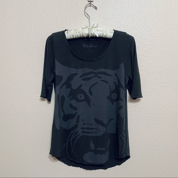Lucky Brand Exploded Tiger Tee - Picture 2 of 11